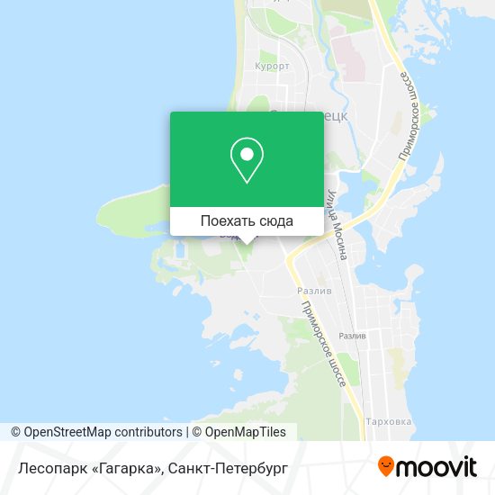 Карта Лесопарк «Гагарка»