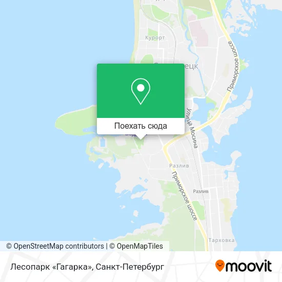 Карта Лесопарк «Гагарка»