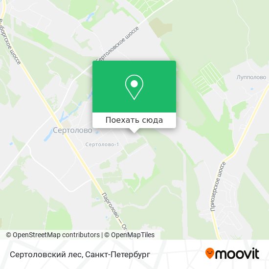 Карта Сертоловский лес