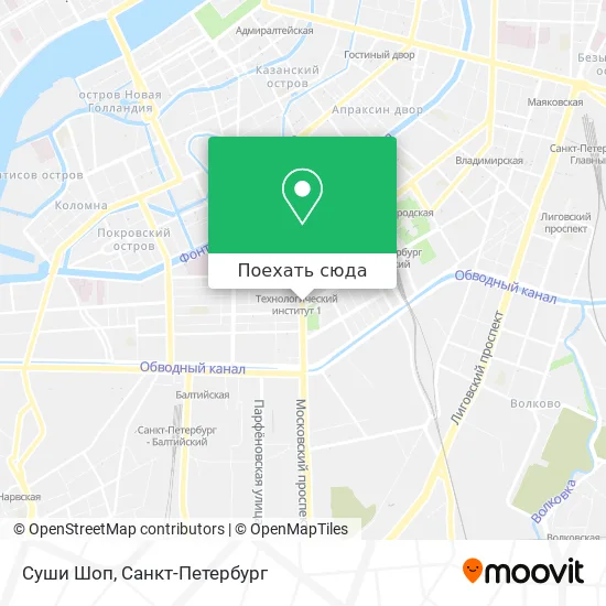 Карта Суши Шоп