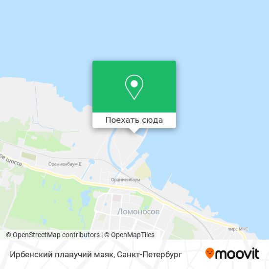 Карта Ирбенский плавучий маяк