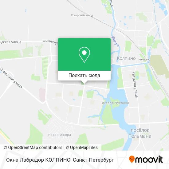 Карта Окна  Лабрадор  КОЛПИНО