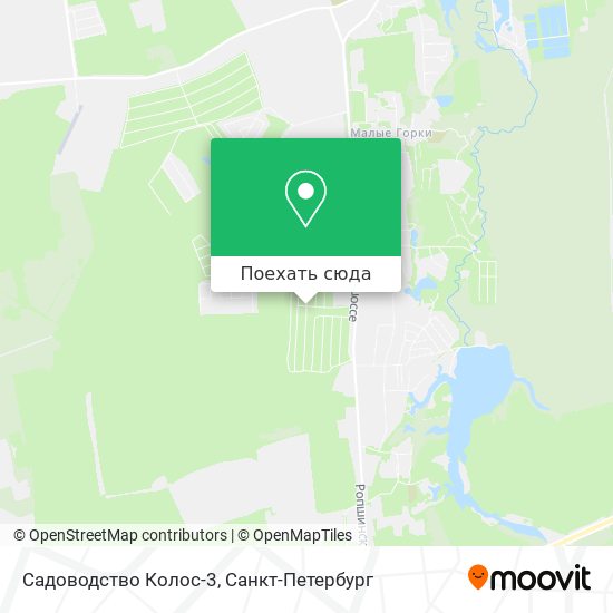 Карта Садоводство  Колос-3