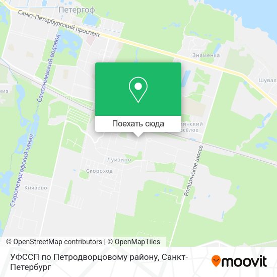 Карта УФССП по Петродворцовому району