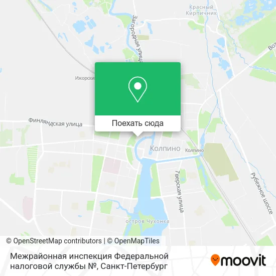 Карта Межрайонная инспекция Федеральной налоговой службы №