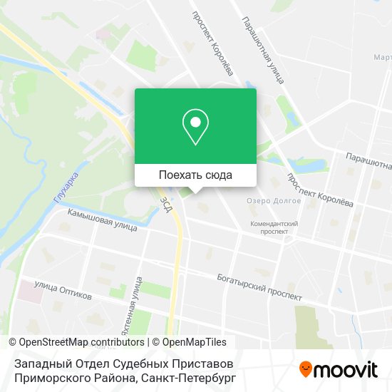 Карта Западный Отдел Судебных Приставов Приморского Района