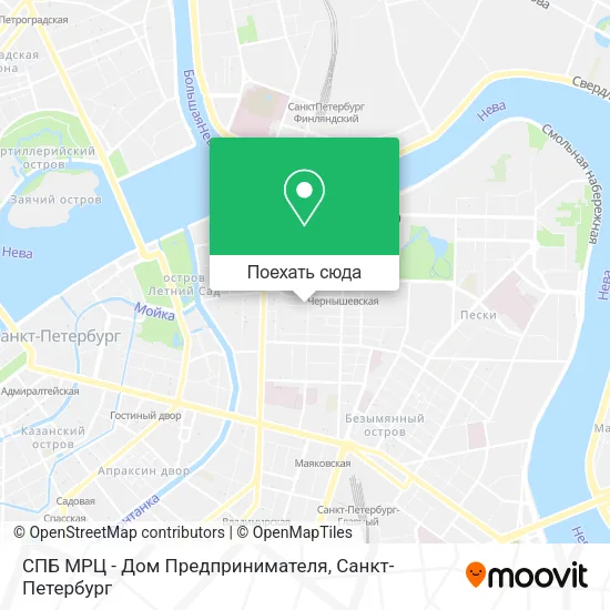 Карта СПБ МРЦ - Дом Предпринимателя