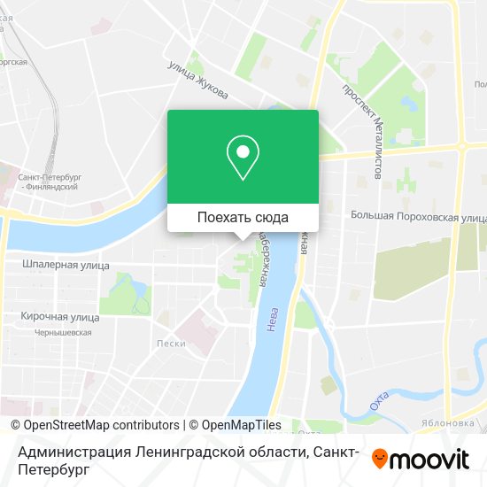 Карта Администрация Ленинградской области