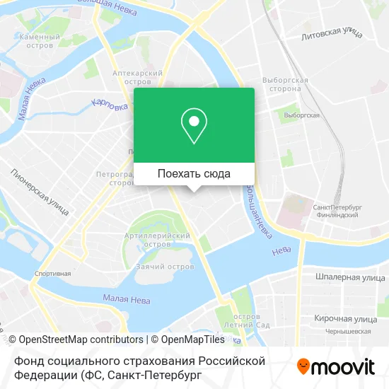 Карта Фонд социального страхования Российской Федерации