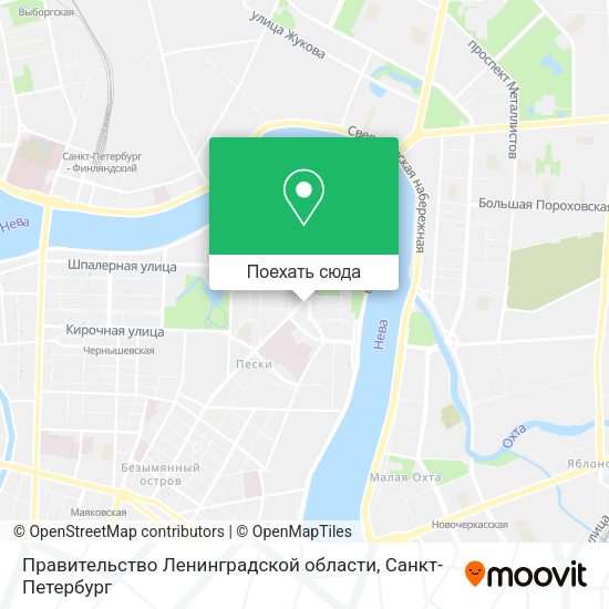 Карта Правительство Ленинградской области