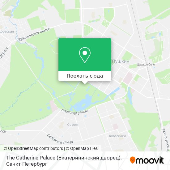 Карта The Catherine Palace (Екатерининский дворец)
