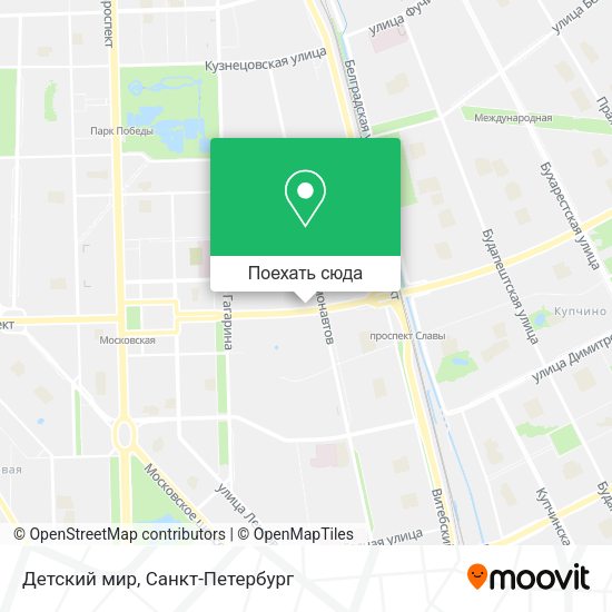 Карта Детский мир