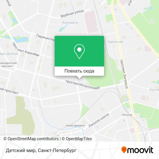Карта Детский мир