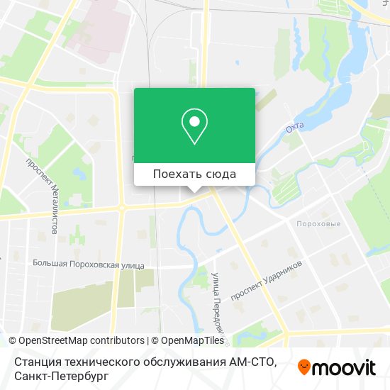 Карта Станция технического обслуживания  АМ-СТО