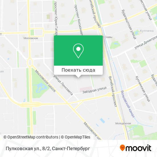 Карта Пулковская ул., 8/2