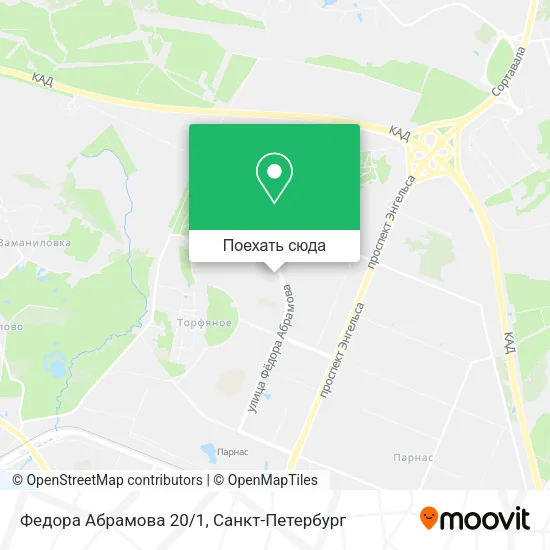 Карта Федора Абрамова 20/1