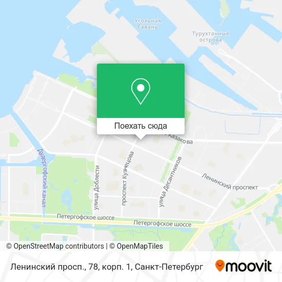 Карта Ленинский просп., 78, корп. 1