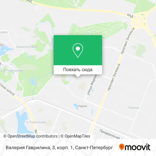 Карта Валерия Гаврилина, 3, корп. 1