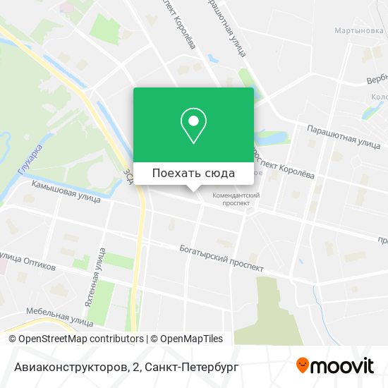 Карта Авиаконструкторов, 2