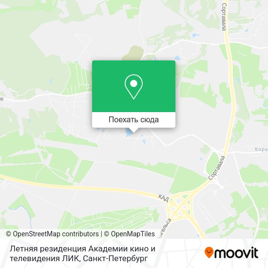 Карта Летняя резиденция Академии кино и телевидения  ЛИК