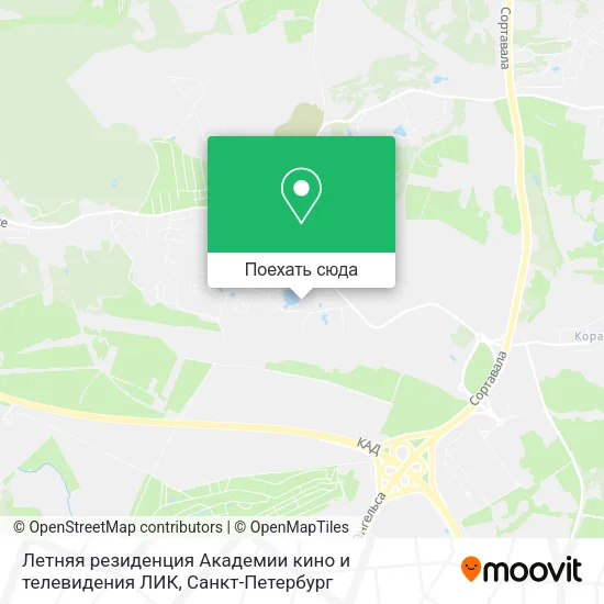 Карта Летняя резиденция Академии кино и телевидения  ЛИК