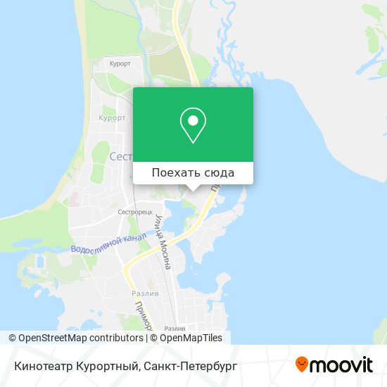 Карта Кинотеатр  Курортный