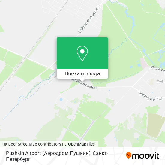 Карта Pushkin Airport (Аэродром Пушкин)