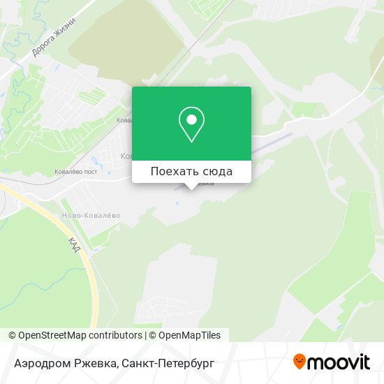 Карта Аэродром  Ржевка
