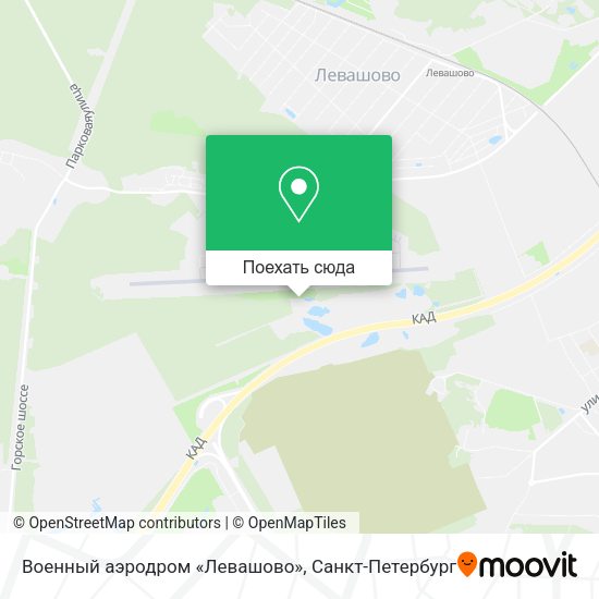 Карта Военный аэродром «Левашово»