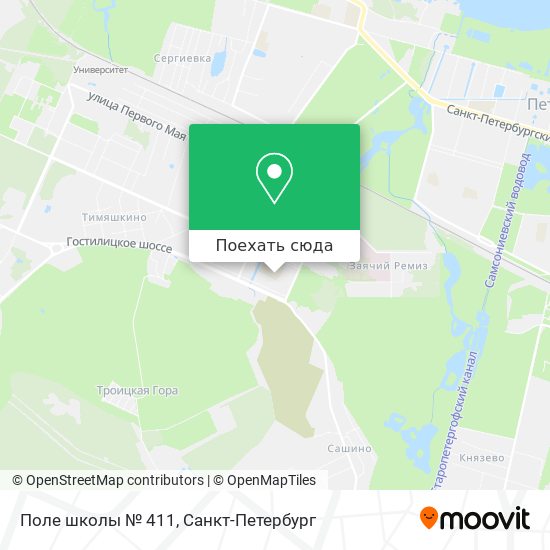 Карта Поле школы № 411