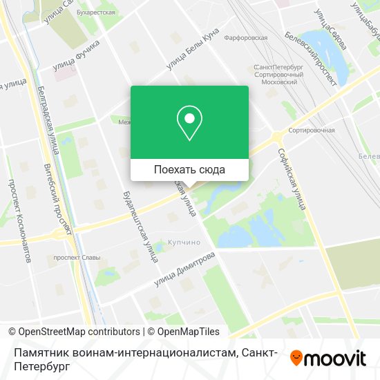 Карта Памятник воинам-интернационалистам