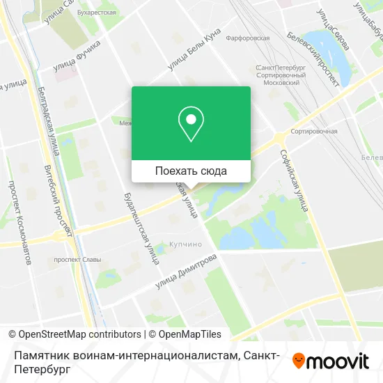 Карта Памятник воинам-интернационалистам