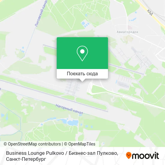 Карта Business Lounge Pulkovo / Бизнес-зал Пулково