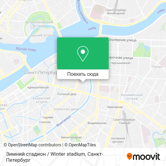 Карта Зимний стадион / Winter stadium