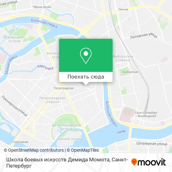 Карта Школа боевых искусств Демида Момота