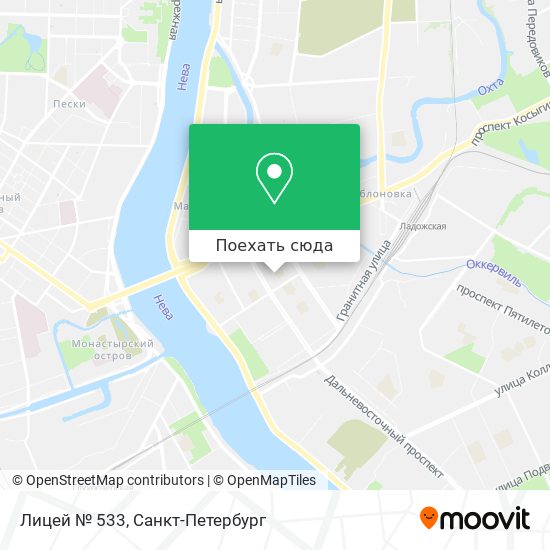 Карта Лицей № 533