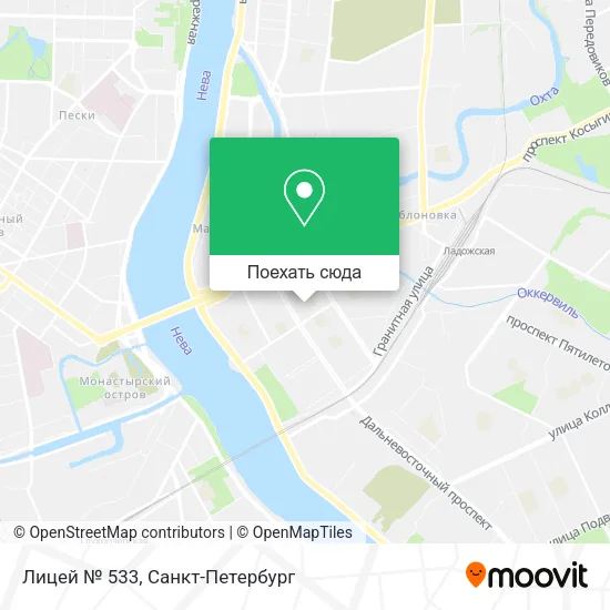 Карта Лицей № 533