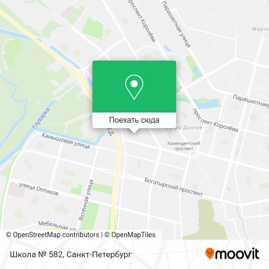 Карта Школа № 582