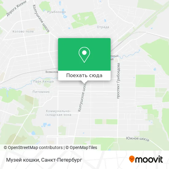Карта Музей кошки