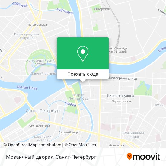 Карта Мозаичный дворик