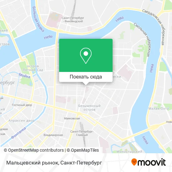 Карта Мальцевский рынок