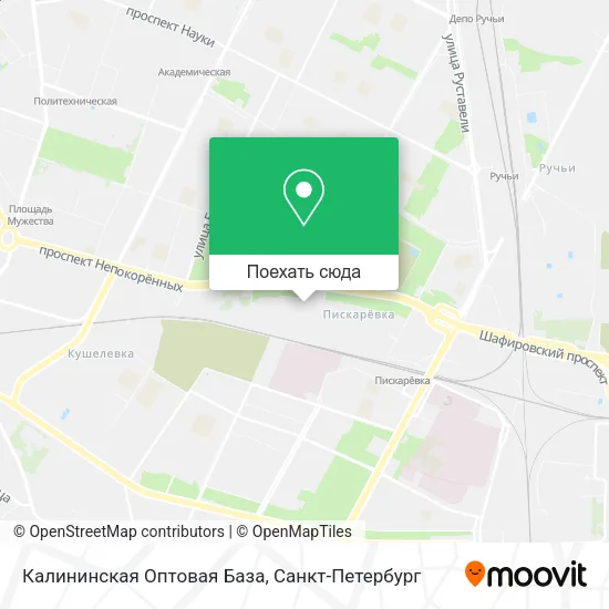 Карта Калининская Оптовая База