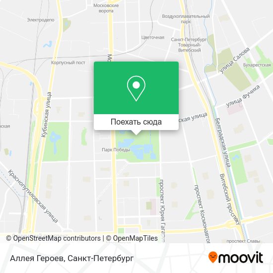 Карта Аллея Героев
