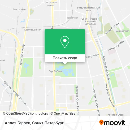 Карта Аллея Героев