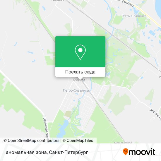Карта аномальная зона