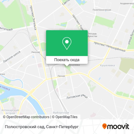 Карта Полюстровский сад