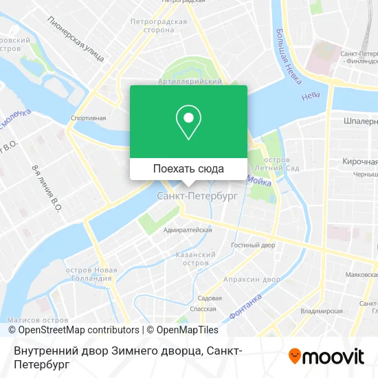 Карта Внутренний двор Зимнего дворца