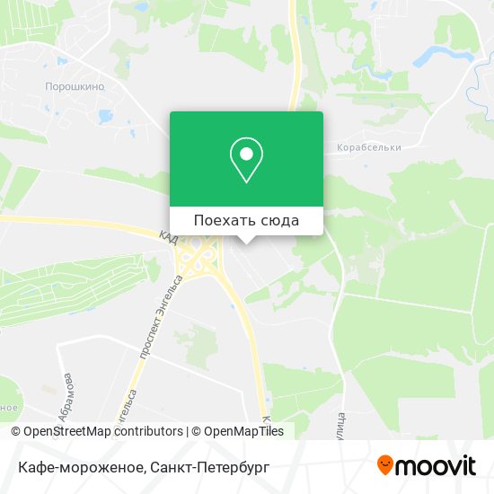 Карта Кафе-мороженое