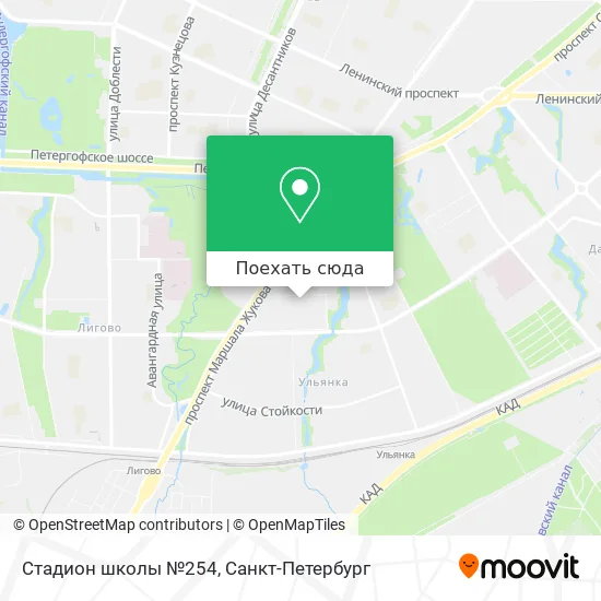 Карта Стадион школы №254
