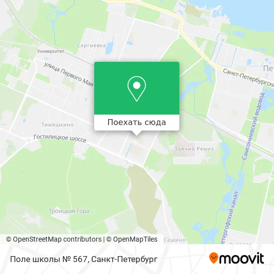Карта Поле школы № 567